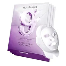 Cargar imagen en el visor de la galería, Numbuzin Máscara Hoja No.9 NAD+ BIO Lifting | Péptidos + Colágeno + Adenosina | Reafirmante Facial | Todo Tipo de Piel