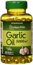Cargar imagen en el visor de la galería, Aceite de Ajo 5000 mg | 250 Cápsulas | Suplemento Herbal | Puritan's Pride