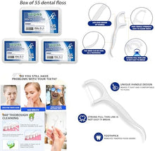 Cargar imagen en el visor de la galería, Palillos de Hilo Dental Biodegradables | 165 Uds (3 Cajas x 55) | Hilo Irrompible | Ecológicos