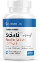 Cargar imagen en el visor de la galería, SciatiEase Labs | SciatiEase | Nervio Ciático | 12 Ingredientes | PEA + Ácido Alfa Lipoico 300mg + Benfotiamina | 120 Cápsulas | Certificado GMP