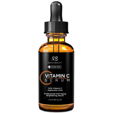 Cargar imagen en el visor de la galería, Radha Beauty Suéro Vitamina C 20% + E + Ác. Hialurónico | 2 fl oz | Orgánico | Cruelty-Free | Botánico