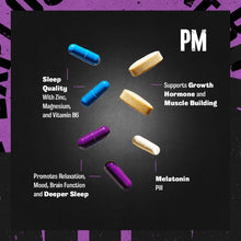 Cargar imagen en el visor de la galería, Animal PM | Zinc + Magnesio + Vitamina B6 + GABA + AKG | Sueño y Recuperación | 30 Packs