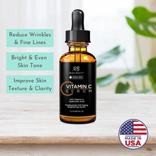 Cargar imagen en el visor de la galería, Radha Beauty Suéro Vitamina C 20% + E + Ác. Hialurónico | 2 fl oz | Orgánico | Cruelty-Free | Botánico