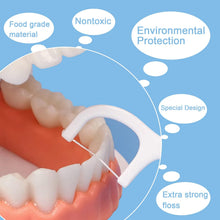 Cargar imagen en el visor de la galería, Palillos de Hilo Dental Biodegradables | 165 Uds (3 Cajas x 55) | Hilo Irrompible | Ecológicos