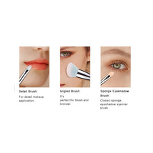Cargar imagen en el visor de la galería, Kit Brochas Maquillaje + Esponjas Degradado Rosa Azul | Cerdas Sintéticas | Sin Crueldad | Uso Profesional