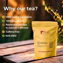 Cargar imagen en el visor de la galería, Rachel's Tea Herbal | 120 Bolsas / 240 Tazas | Cúrcuma + Jengibre + Manzanilla + Menta | Sin Cafeína