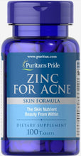 Cargar imagen en el visor de la galería, Zinc con Vitaminas A, C y E | 100 Tabletas | Puritan's Pride