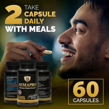 Cargar imagen en el visor de la galería, Semapro Volumizador Masculino | Fórmula Energética | Aminos + Antioxidantes + Vitaminas
