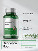 Cargar imagen en el visor de la galería, Horbäach Diente de León 1800 mg | 120 Cápsulas | Salud Hepática