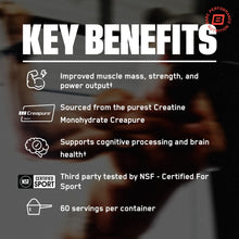 Cargar imagen en el visor de la galería, BPN Bare Performance Creatina Monohidrato Pura | Sin Aditivos | Fuerza