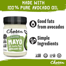 Cargar imagen en el visor de la galería, Mayonesa Chosen Foods con Aceite de Aguacate | Cremosa, sin OMG, sin gluten