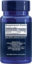 Cargar imagen en el visor de la galería, Life Extension Vitamina K2 45mcg (MK-7) | 90 Cáps Blandas | Salud Cardiovascular + Ósea | Sin Gluten | Sin OGM