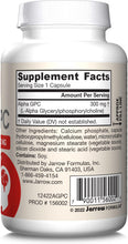 Cargar imagen en el visor de la galería, Alpha GPC 300 mg | 60 Cápsulas Vegetales | Salud Cerebral | Jarrow Formulas