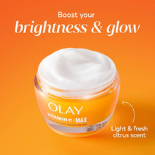 Cargar imagen en el visor de la galería, Olay Vitamina C MAX Hidratante Facial | Iluminadora + Niacinamida + Péptidos | Día y Noche