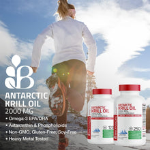 Cargar imagen en el visor de la galería, Aceite de Krill Antártico 2000 mg | Omega-3 + Astaxantina | 120 Cápsulas | Bronson