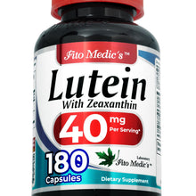 Cargar imagen en el visor de la galería, Luteína 40 mg con Zeaxantina | 180 Cápsulas | Salud Visual | Fito Medic