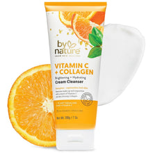 Cargar imagen en el visor de la galería, By Nature Limpiador Facial Vitamina C + Colágeno | 7 oz | Cremoso + Hidratante | 97% Natural | Cruelty-Free