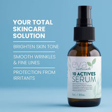 Cargar imagen en el visor de la galería, 10 Actives Suéro Facial | 1 oz | Niacinamida + Vit C + Ác. Hialurónico | 10 Activos | Ilumina + Poros + Manchas