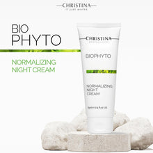 Cargar imagen en el visor de la galería, Christina Bio Phyto Crema de Noche Normalizante | Ác. Hialurónico + Vit E | 2.5 fl oz | Piel Grasa y Mixta