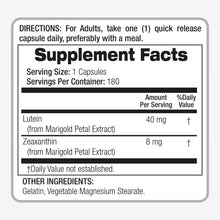 Cargar imagen en el visor de la galería, Luteína 40 mg con Zeaxantina | 180 Cápsulas | Salud Visual | Fito Medic