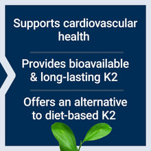 Cargar imagen en el visor de la galería, Life Extension Vitamina K2 45mcg (MK-7) | 90 Cáps Blandas | Salud Cardiovascular + Ósea | Sin Gluten | Sin OGM