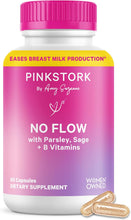 Cargar imagen en el visor de la galería, Pink Stork No Flow | Supresión Lactancia | Salvia + Perejil + Vit B | 60 Cápsulas | Posparto