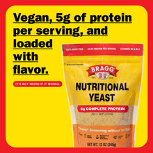 Cargar imagen en el visor de la galería, Bragg Levadura Nutricional en Copos 340g | Vegano Sin Gluten | Proteína + Vitaminas B | Sustituto Queso Parmesano
