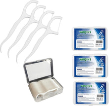Cargar imagen en el visor de la galería, Palillos de Hilo Dental Biodegradables | 165 Uds (3 Cajas x 55) | Hilo Irrompible | Ecológicos