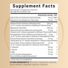Cargar imagen en el visor de la galería, NatureBell Raíz de Valeriana 11 en 1 | 300 Cápsulas | Magnesio + Ashwagandha + 5-HTP + GABA | Sin Melatonina | Sueño y Relajación