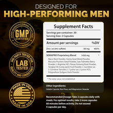 Cargar imagen en el visor de la galería, Semapro Volumizador Masculino | Fórmula Energética | Aminos + Antioxidantes + Vitaminas