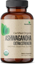 Cargar imagen en el visor de la galería, Ashwagandha Orgánica 2100 mg | 100 Tabletas | Adaptogénico | Futurebiotics