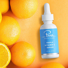 Cargar imagen en el visor de la galería, Suéro Triple Vitamina C | Antienvejecimiento + Iluminador | Ácido Hialurónico | Grado Clínico | Vegano