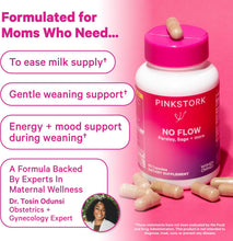 Cargar imagen en el visor de la galería, Pink Stork No Flow | Supresión Lactancia | Salvia + Perejil + Vit B | 60 Cápsulas | Posparto