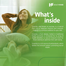 Cargar imagen en el visor de la galería, Healthfare Graviola Cápsulas 5000mg Extracto De Hoja Y Fruta