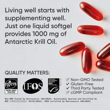 Cargar imagen en el visor de la galería, Aceite De Krill Antártico Doble Fuerza 0.035 Oz Con