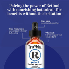 Cargar imagen en el visor de la galería, TruSkin Trío Sérum Facial Ácido Hialurónico + Vitamina C + Retinol | Set Antienvejecimiento | Gotu Kola + Aloe