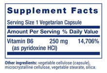 Cargar imagen en el visor de la galería, Life Extension Vitamin B6 250 Mg High Potency Cardiovascular