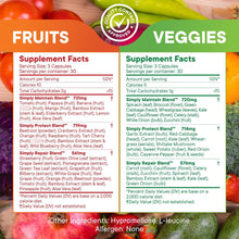 Cargar imagen en el visor de la galería, Simply Natures Promise Suplementos De Frutas Y Verduras 90