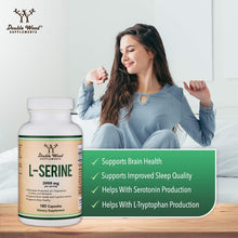 Cargar imagen en el visor de la galería, L-Serina 2000 mg | 180 Cápsulas | Vegano | Sin OGM | Double Wood