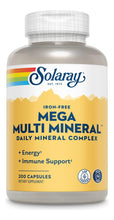 Cargar imagen en el visor de la galería, Solaray Mega Multi Mineral -200 Cápsulas