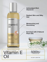 Cargar imagen en el visor de la galería, Horbäach Aceite Natural Vitamina E 5000 UI | Piel + Cabello + Cara | Pack 2x4oz | Vegetariano