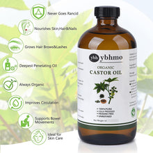 Cargar imagen en el visor de la galería, Ybhmo Botella De Vidrio Orgánico De Aceite De Ricino