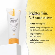 Cargar imagen en el visor de la galería, Derma E Pasta Limpiadora Vitamina C | Orgánica Certificada | 113g (4 oz)