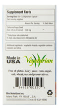 Cargar imagen en el visor de la galería, Bio Nutrition California Poppy Vegi-caps 60 Unidades