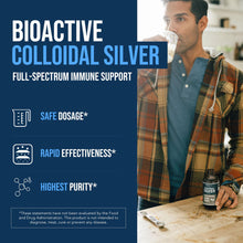 Cargar imagen en el visor de la galería, Bioactive Colloidal Silver Botella De Vidrio De 8 Oz