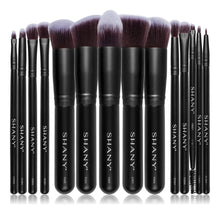 Cargar imagen en el visor de la galería, Shany Pinceles De Maquillaje Black Bombshell Juego De 14