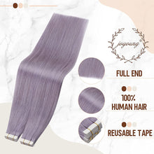 Cargar imagen en el visor de la galería, Joyoung Extensiones De Cabello Humano Con Cinta Color Morado