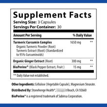 Cargar imagen en el visor de la galería, Stonehenge Health Dynamic Turmeric Curcumin With Ginger High