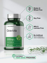 Cargar imagen en el visor de la galería, Horbäach Extracto De Graviola 2000 Mg 120 Cápsulas Sin Ogm