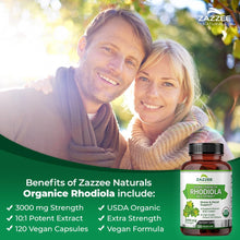 Cargar imagen en el visor de la galería, Zazzee Extracto Orgánico Usda 10:1 De Rhodiola 3000 Mg De
